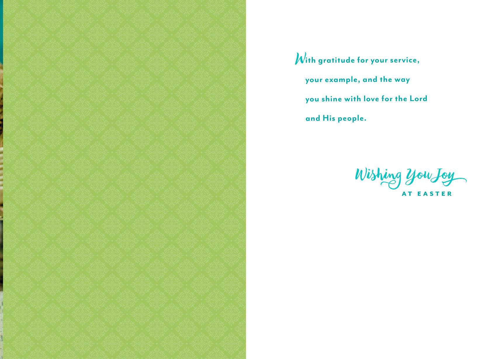 Thanking God for You Religious Easter Card for Clergy