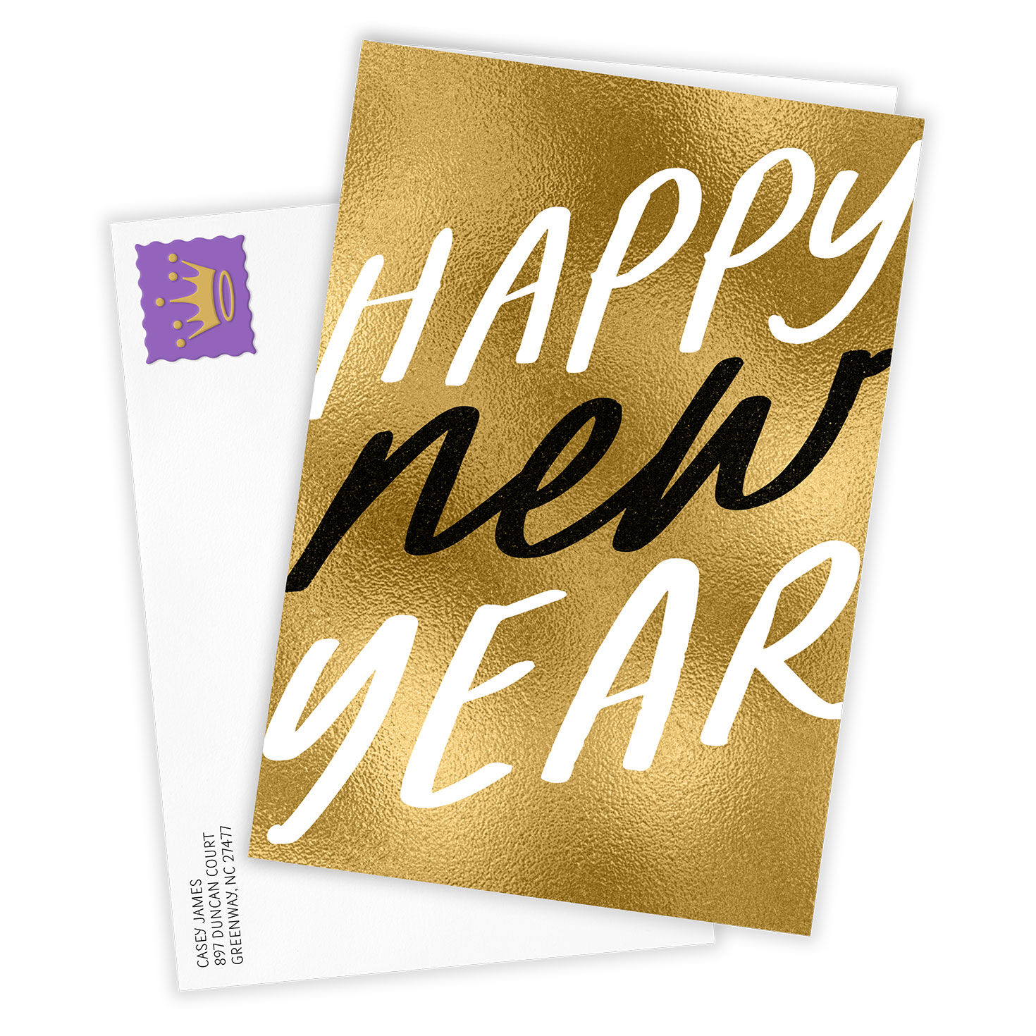 Bold and Bright Custom New Year Card, , large image number 2