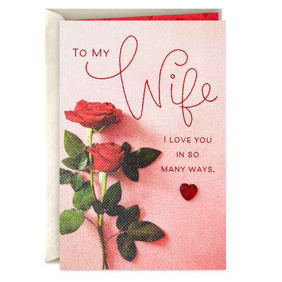 Love You in So Many Ways Valentine's Day Card for Wife, , large image number 1