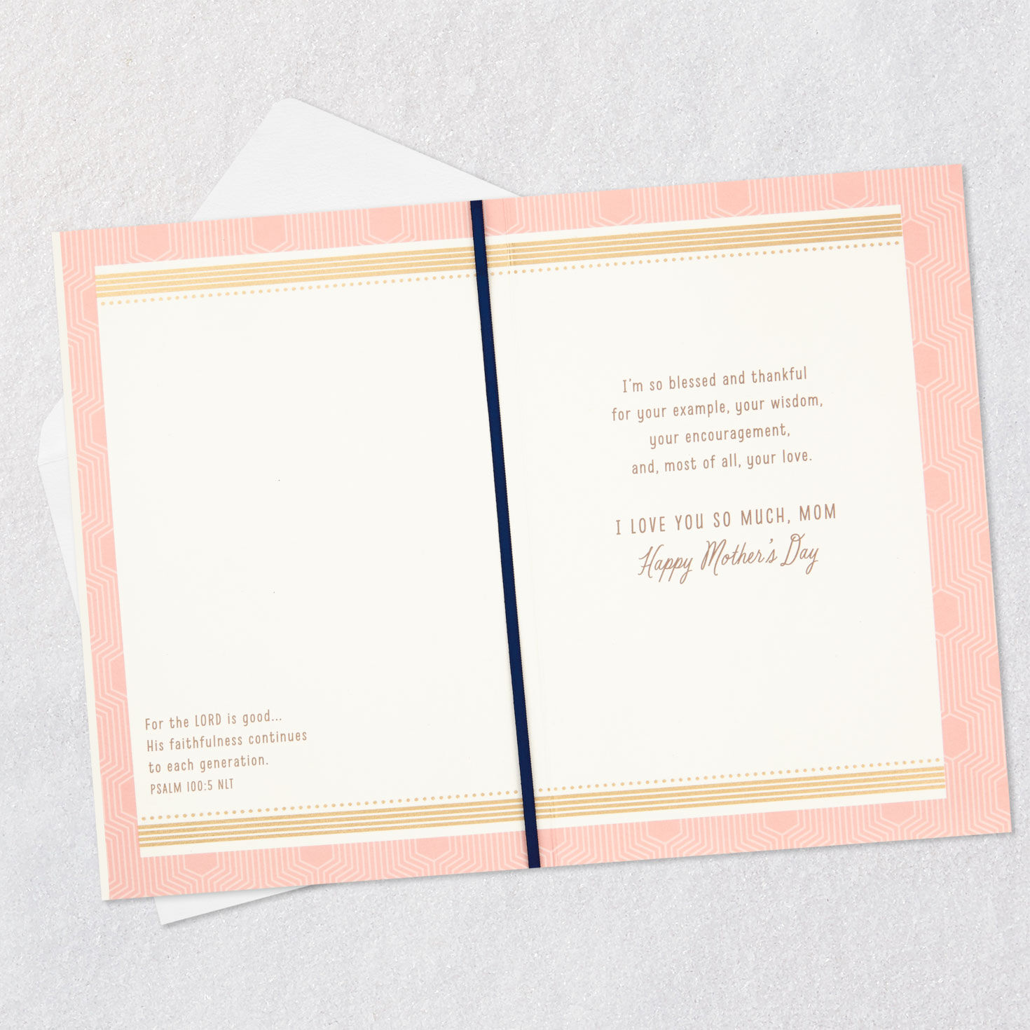 Flowers Religious Mother's Day Card for Mom Open card with envelope image number 4