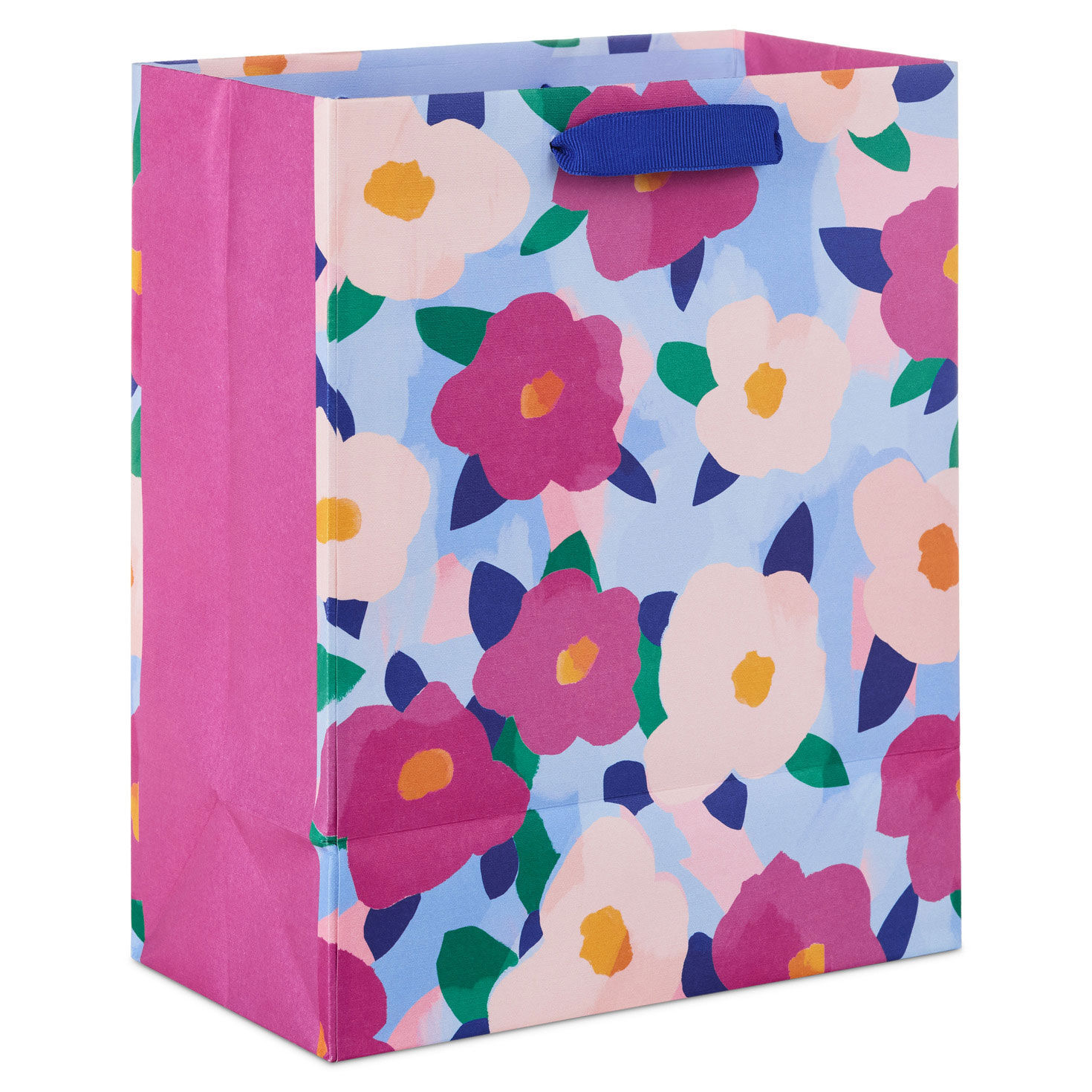 Bold Floral Print Medium Gift Bag back image number 6