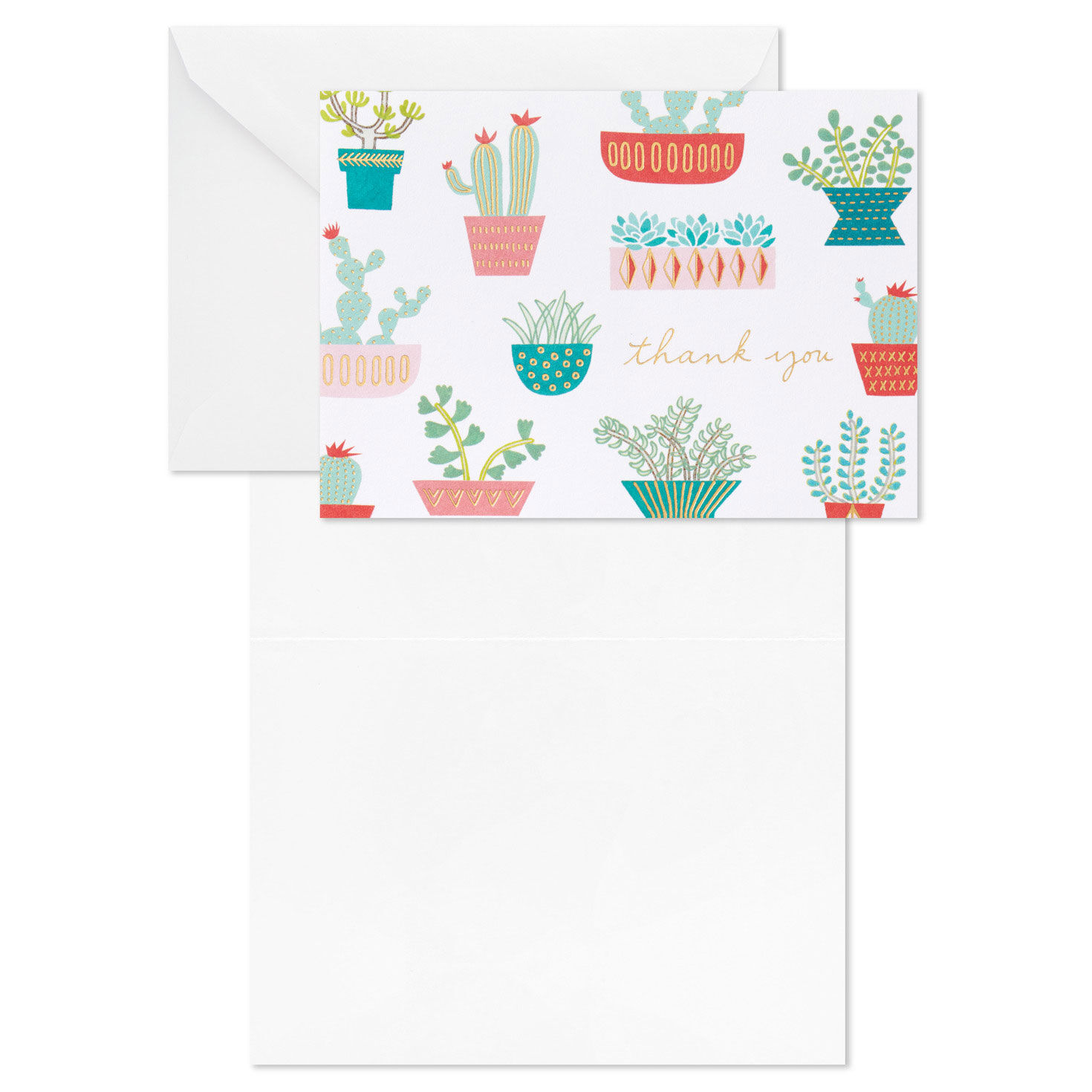 Succulents and Arrows Assorted Blank Thank-You Notes, Pack of 50, , large image number 4