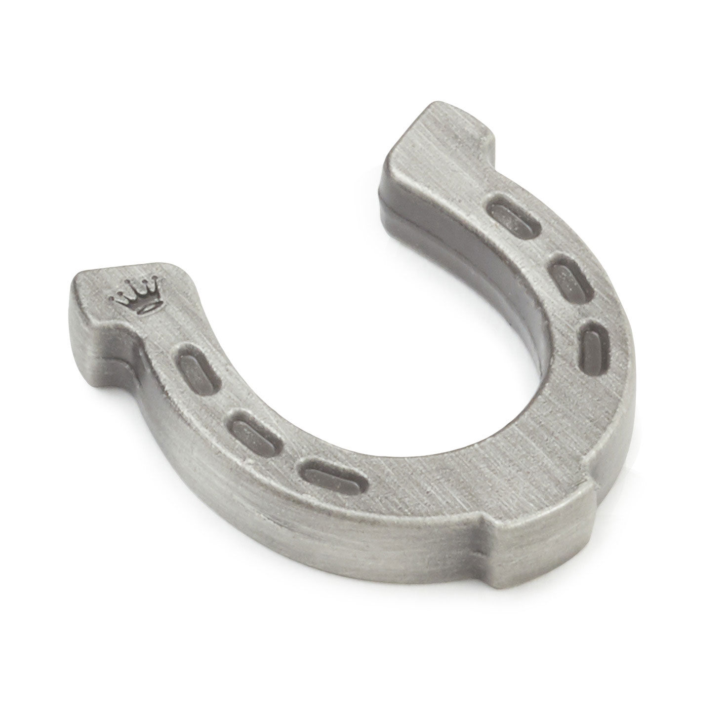 Good Luck Horseshoe Silver Metal Pocket Token Back image number 2