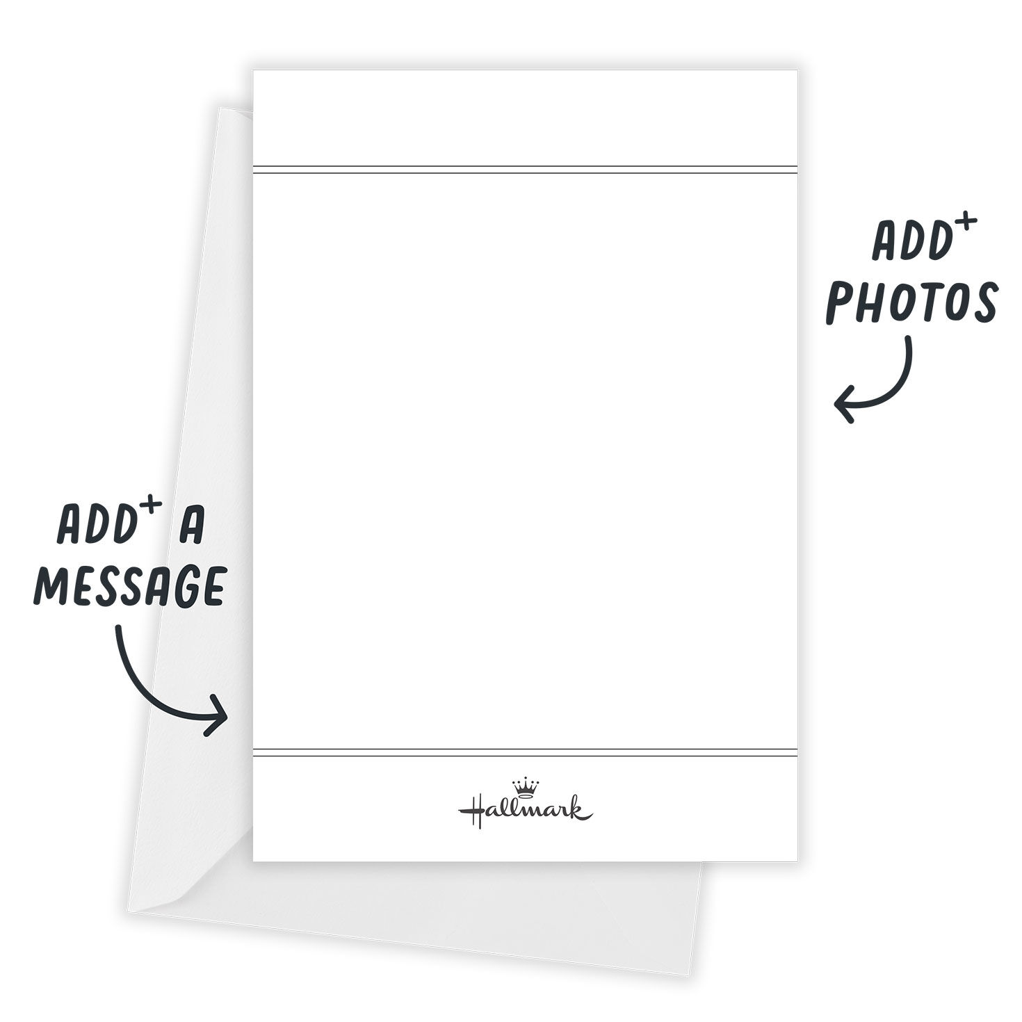 Newspaper Personalized Wedding Announcement Card Back with envelope  indicating personalization image number 3