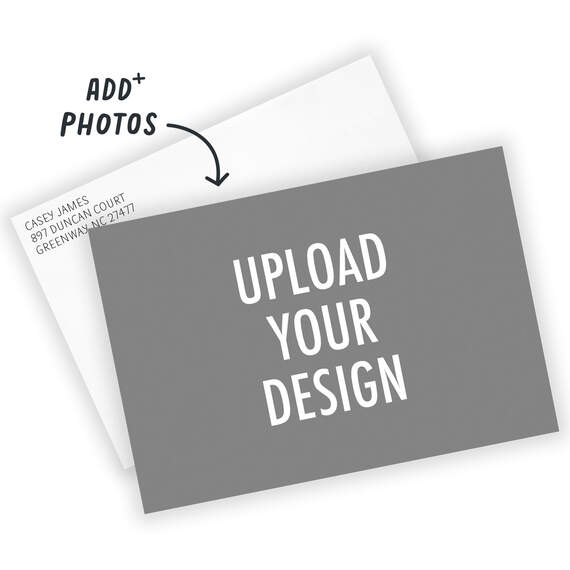 Create Your Own Horizontal Flat Photo Card, , large image number 2