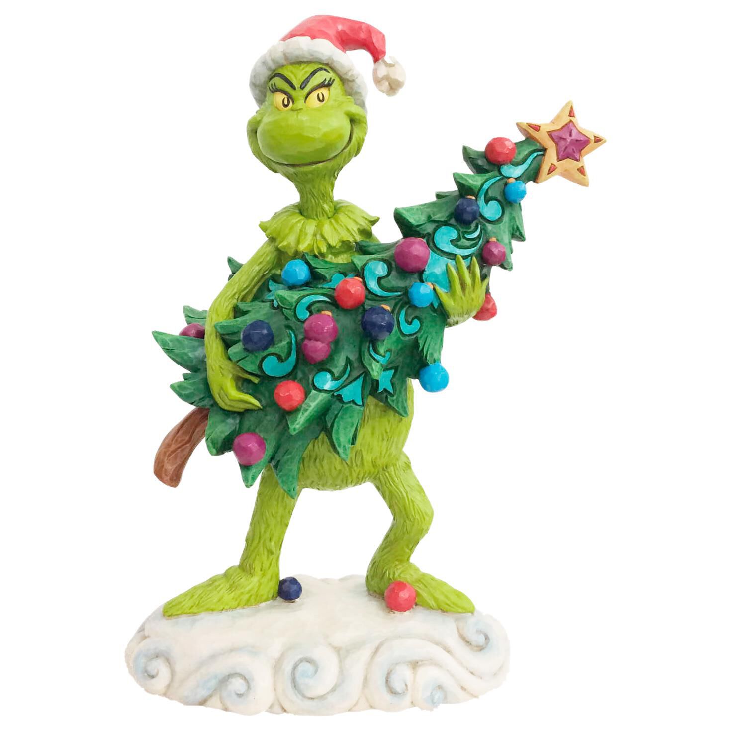 Jim Shore Grinch Stealing Christmas Tree Figurine 85 Jim Shore Grinch Stealing Christmas Tree Figurine 85