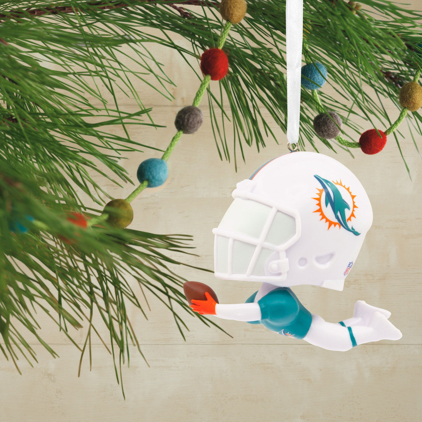 NFL Miami Dolphins Bouncing Buddy Hallmark Ornament, , large image number 2