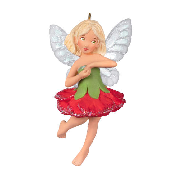 Fairy Messengers Carnation Fairy Ornament, , large image number 1