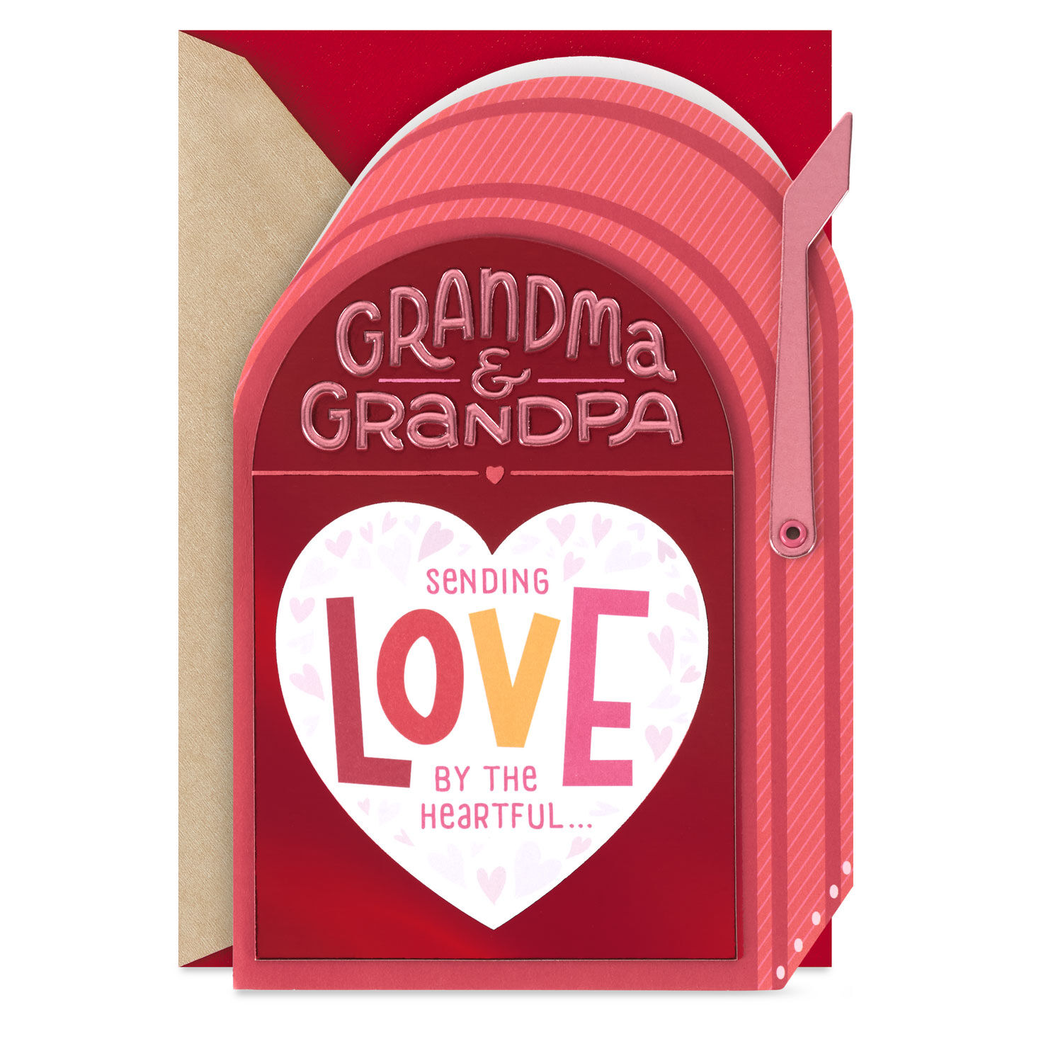 Sending Love by the Heartful Valentine's Day Card for Grandma and Grandpa
