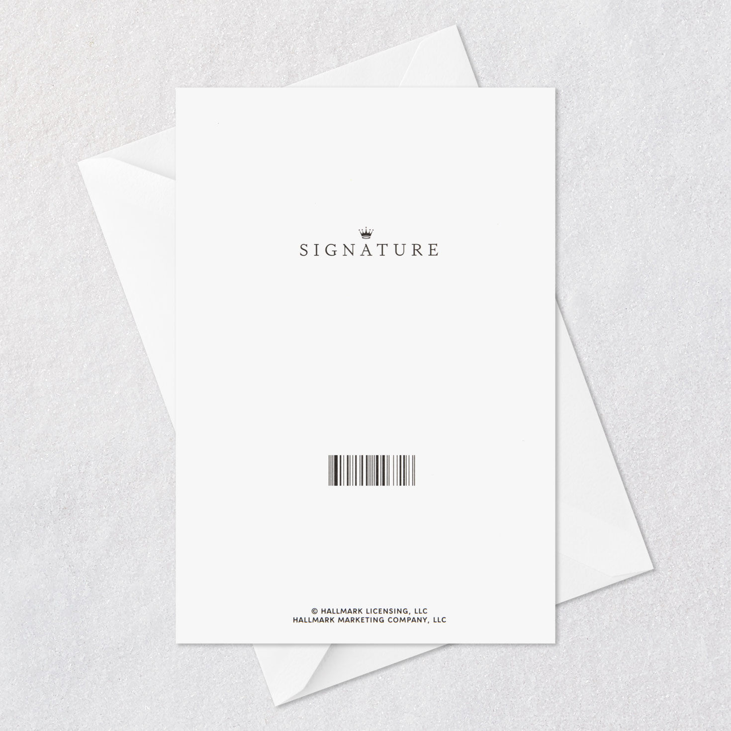 Pothos and Snake Plants with Cat Thinking of You Card Card Back with Envelope image number 7