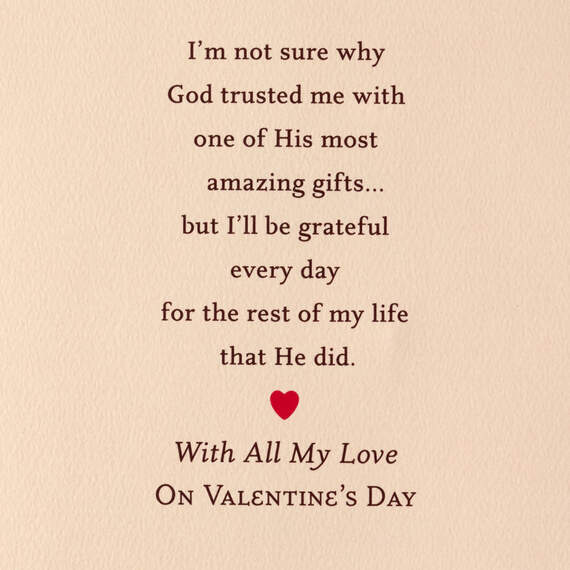 Incredible Gift Religious Valentine's Day Card for Wife, , large image number 2