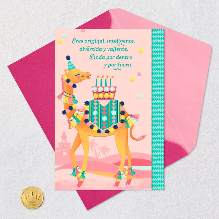 You're Beautiful Spanish-Language Birthday Card for Girl, , large image number 5