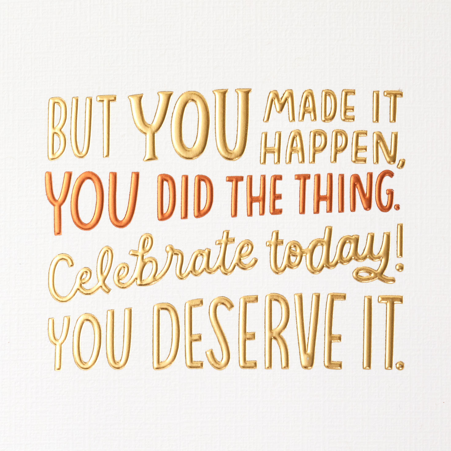 Colorful Lettering College Graduation Card Sentiment image number 3