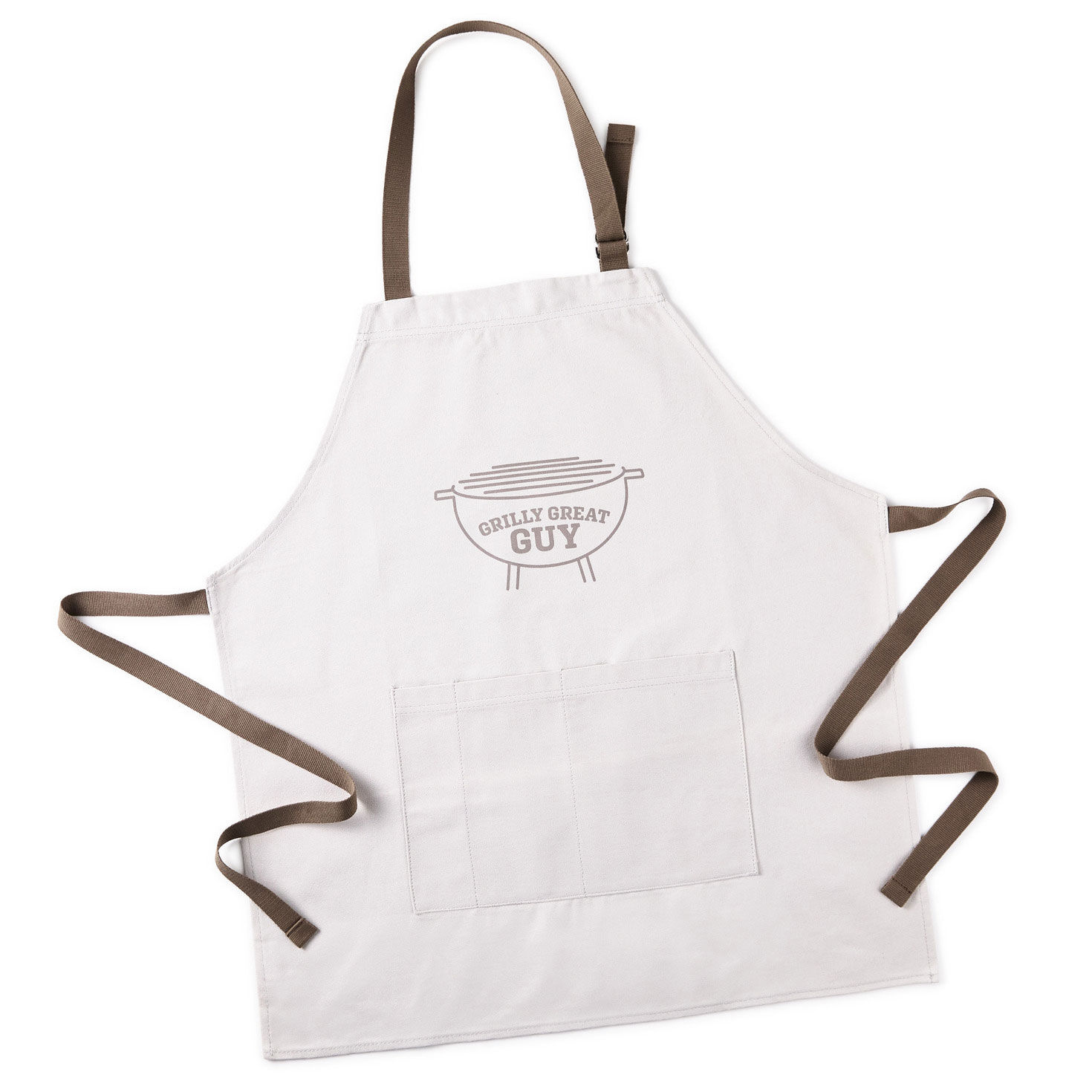 Grilly Great Guy Apron With Paints for Handprints front without paint image number 3