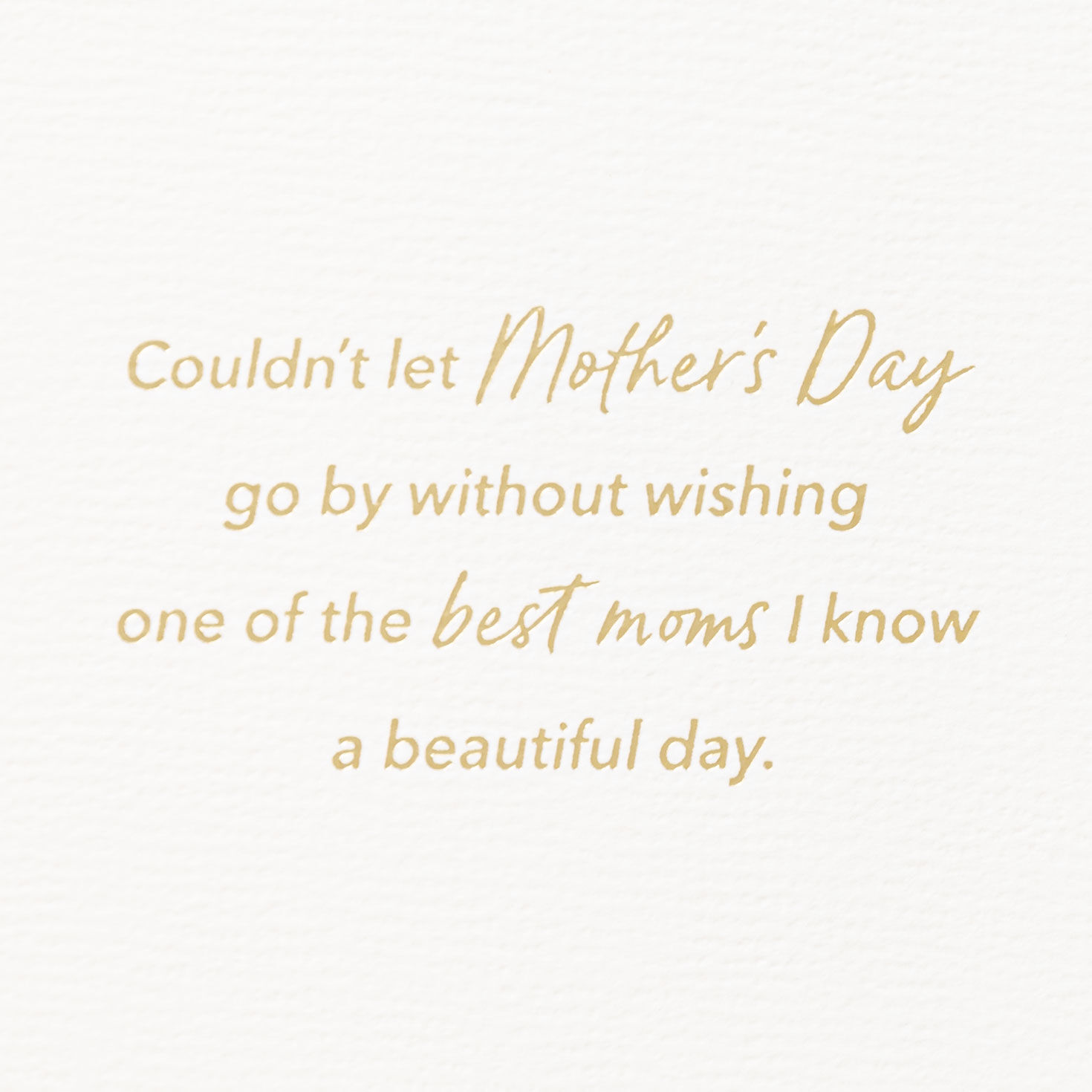You're One of the Best Moms I Know Mother's Day Card for Friend, , large image number 2