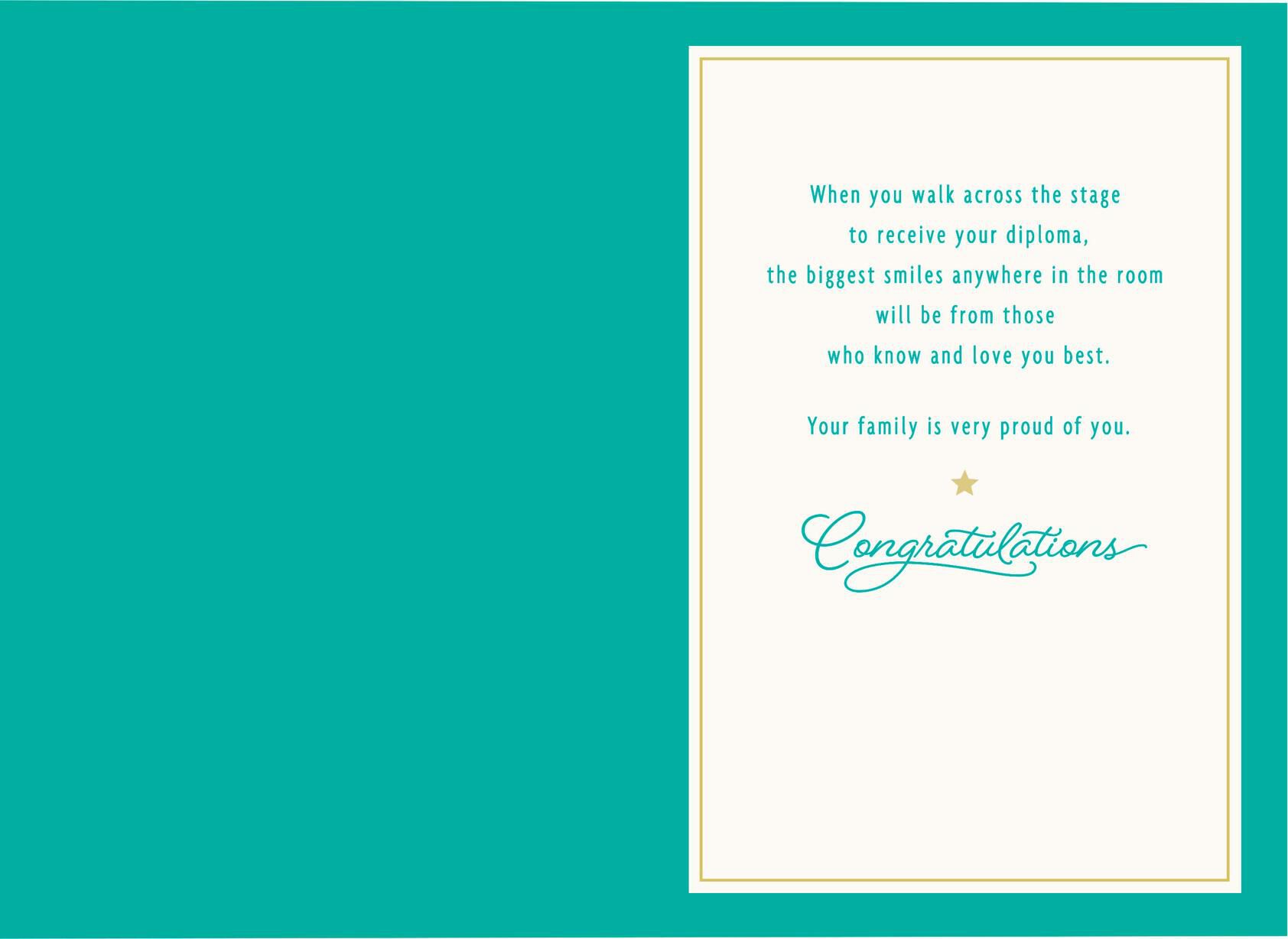 Your Family Is Proud Graduation Card