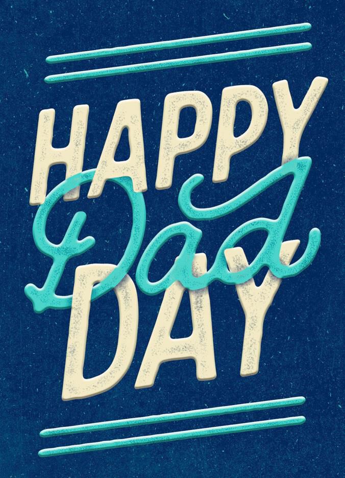 Happy Dad Day Father's Day Card
