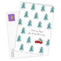 Personalized Red Truck With Trees Christmas Card, , large image number 2