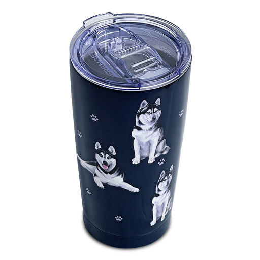E&S Pets Siberian Husky Stainless Steel Tumbler, 20 oz., 