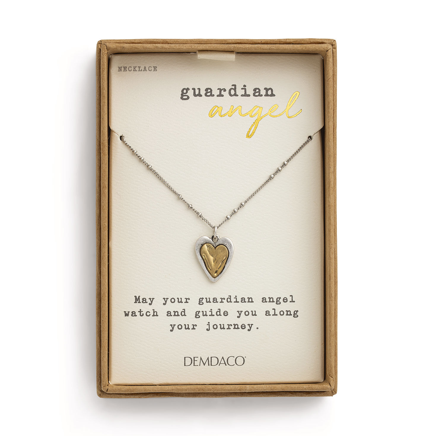 Demdaco Heart Charm Guardian Angel Necklace 18 Necklaces Hallmark
