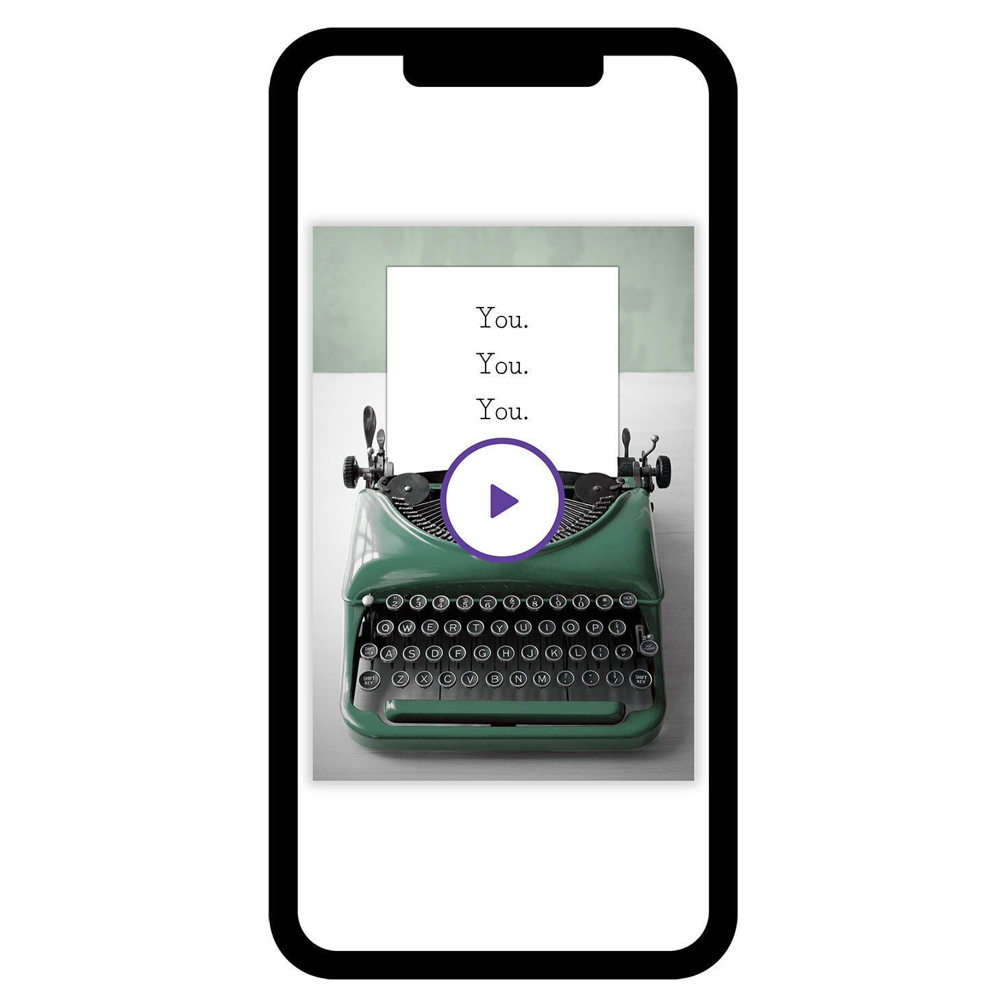 You're On My Mind Typewriter eCard