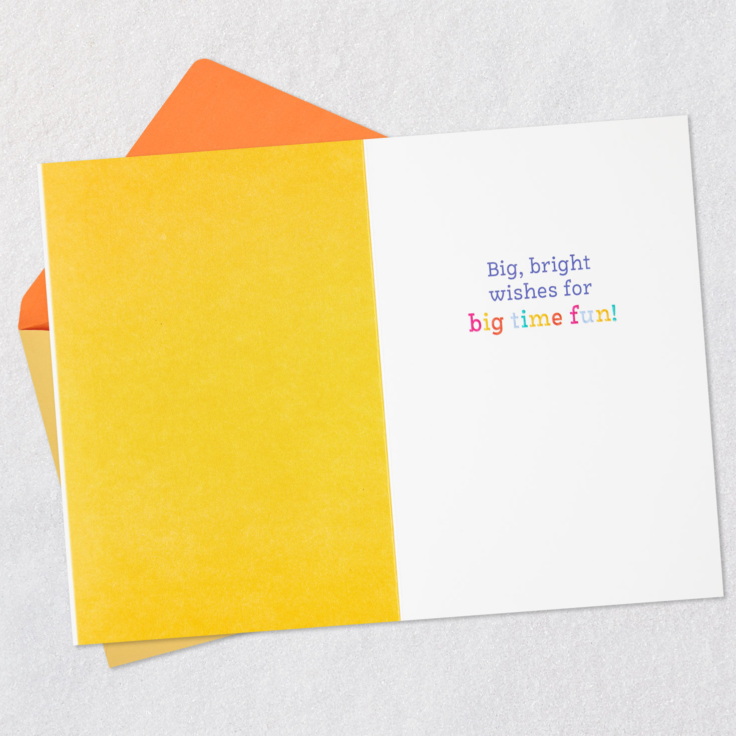 Modern Colorful Lettering Birthday Card Open card with envelope image number 3
