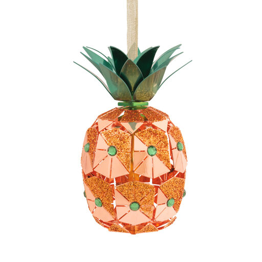 Pineapple Premium Metal Hallmark Ornament, 