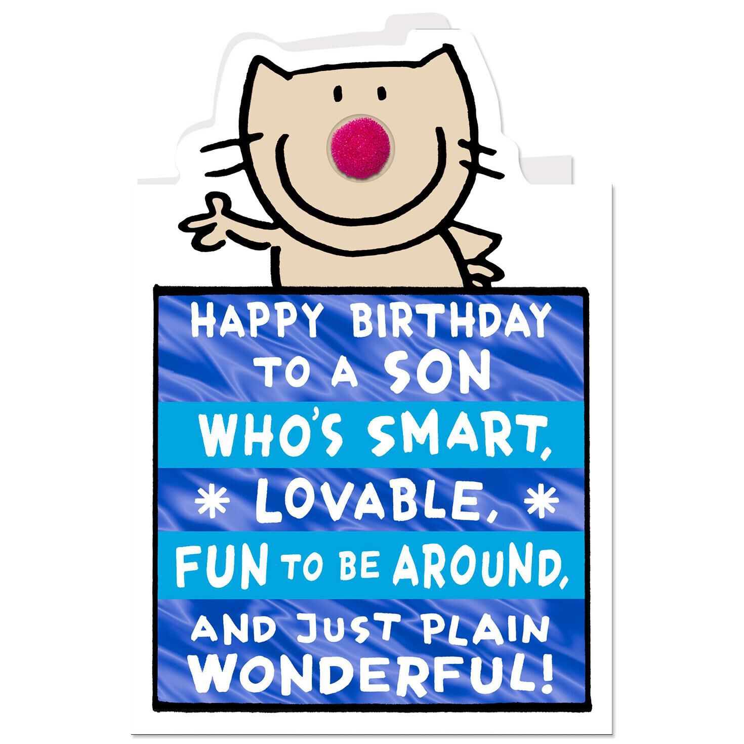 Smart Lovable And Fun Funny Birthday Card For Son Greeting Cards Hallmark