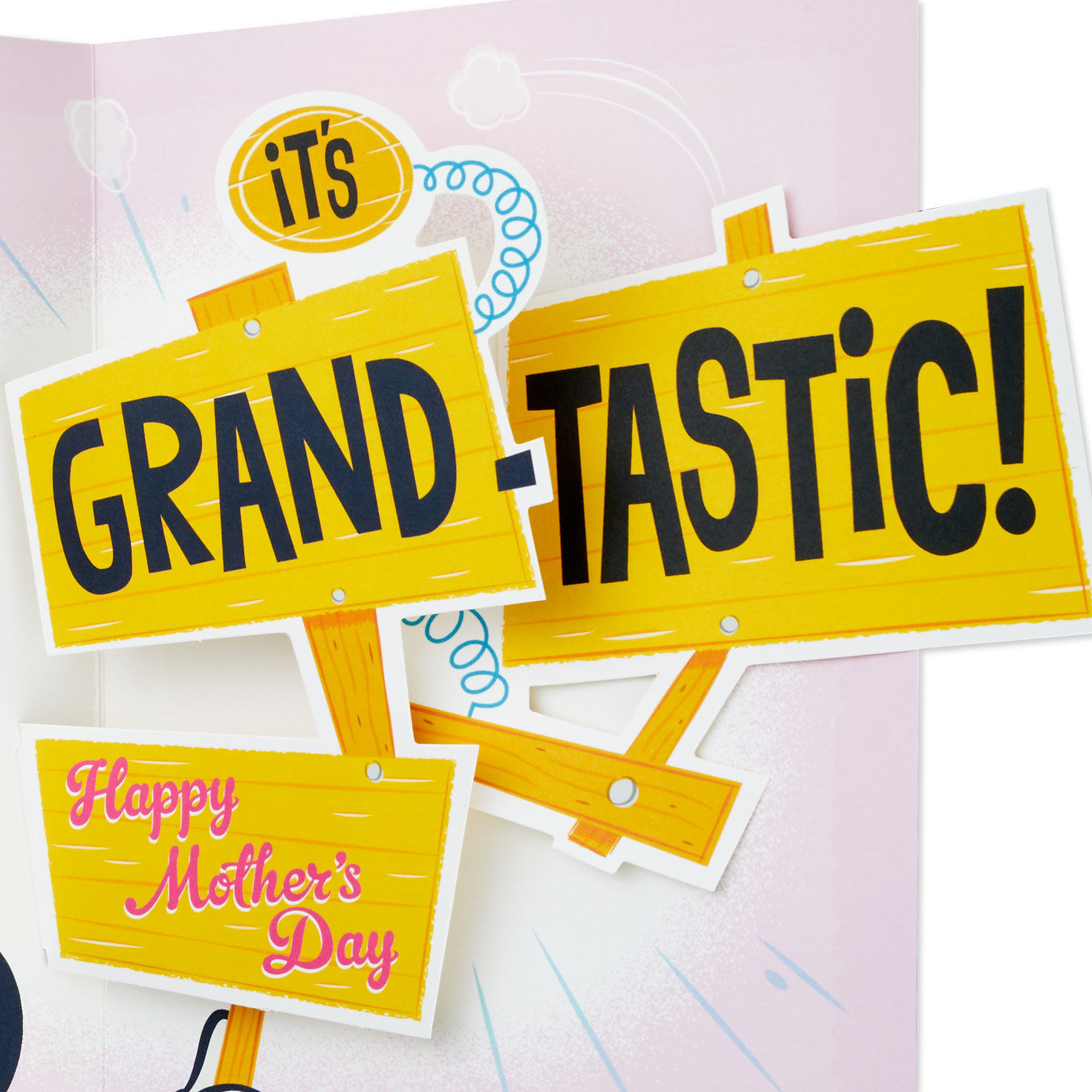 Mickey Mouse Pop-up Mother's Day Card for Grandmother Sentiment image number 2