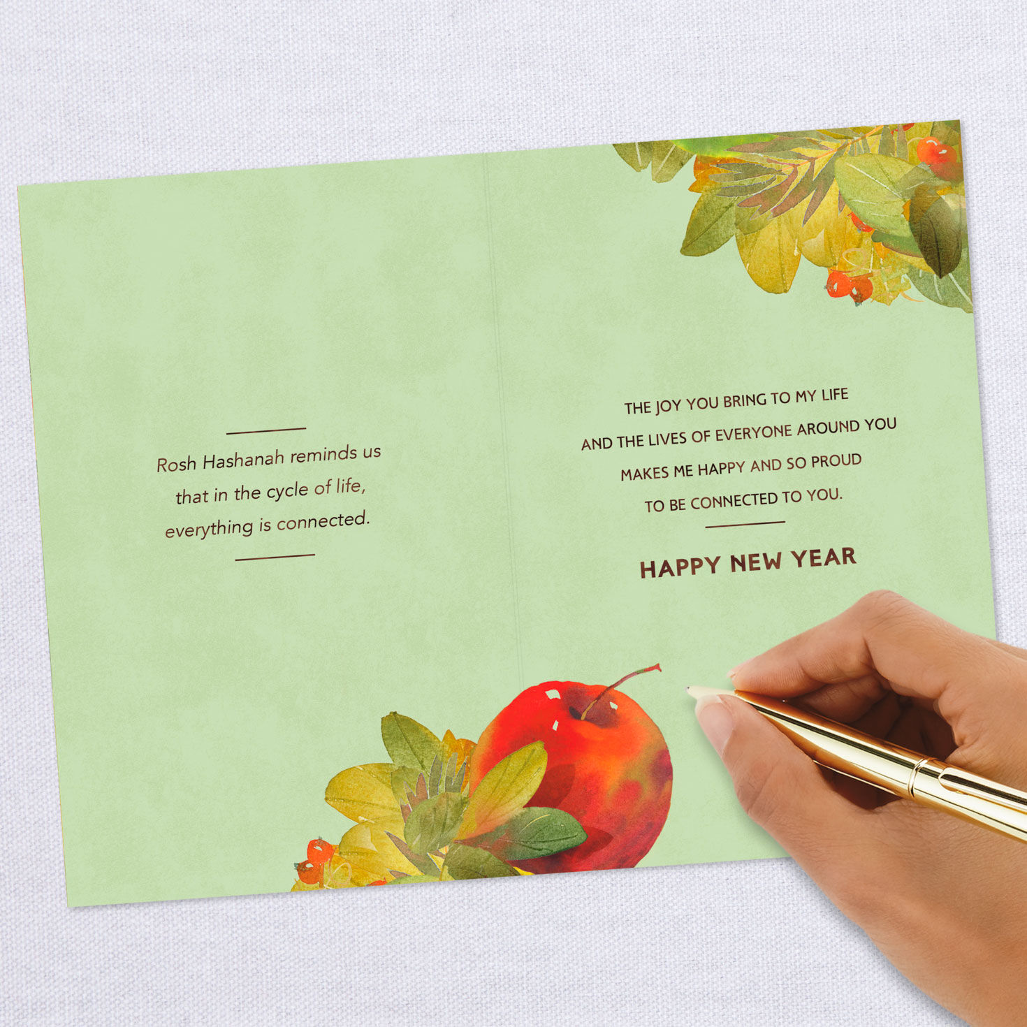 Happy and Proud to Be Connected Rosh Hashanah Card for Sister, , large image number 6