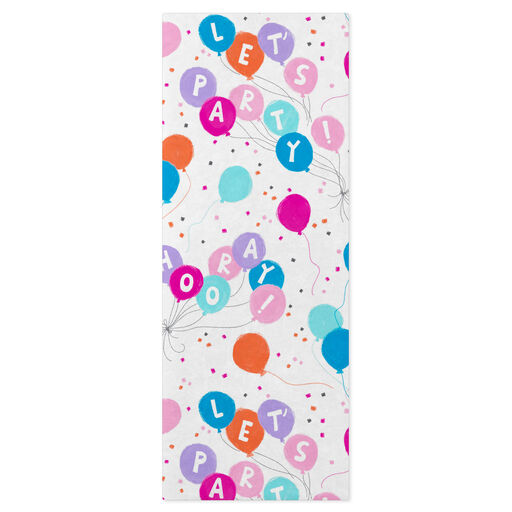Party Balloons Tissue Paper, 6 Sheets, 