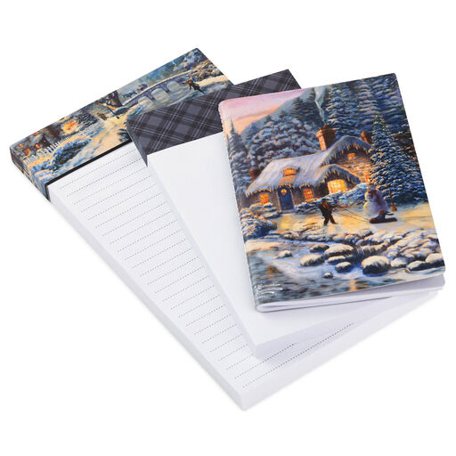Thomas Kinkade Winter Cheer Memo Pad Set, 
