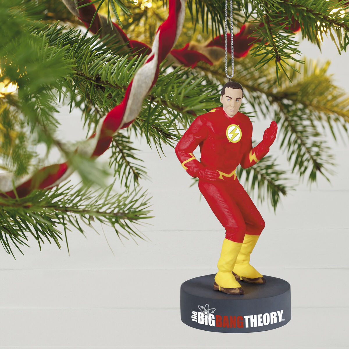 The Big Bang Theory™ Sheldon Cooper™ as The Flash™ Ornament With Sound
