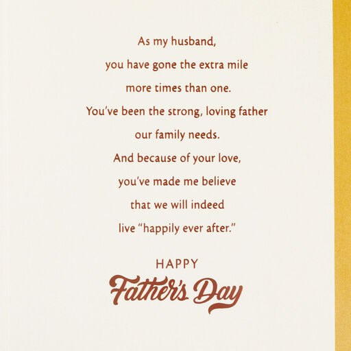 Our Happily Ever After Father's Day Card for Husband, 