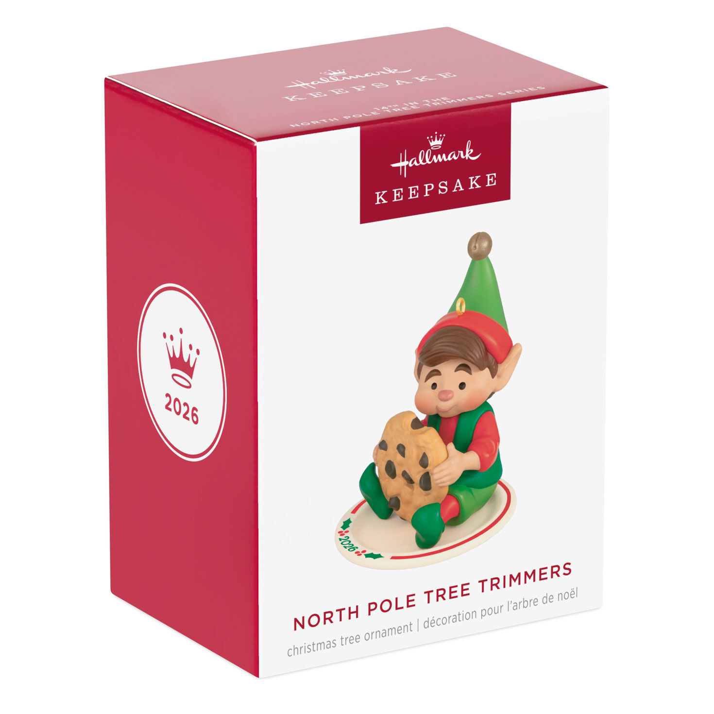 Elf With Cookie Keepsake Ornament Package Front image number 7