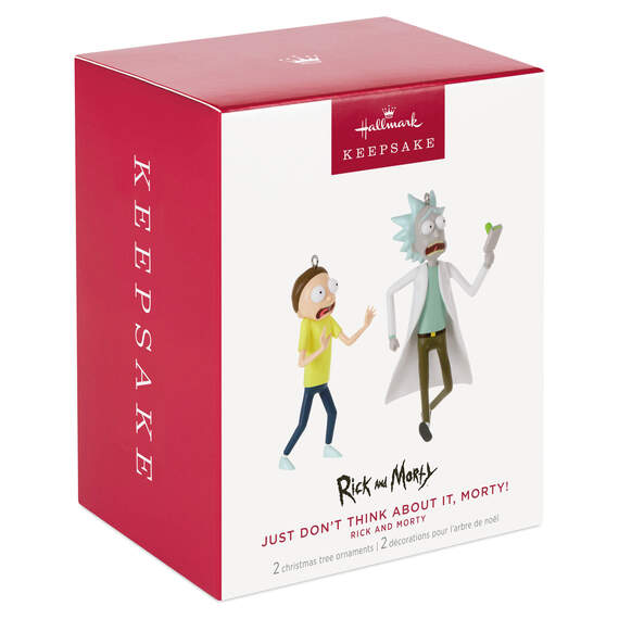 Rick and Morty Just Don't Think About It, Morty! Ornaments, Set of 2, , large image number 4