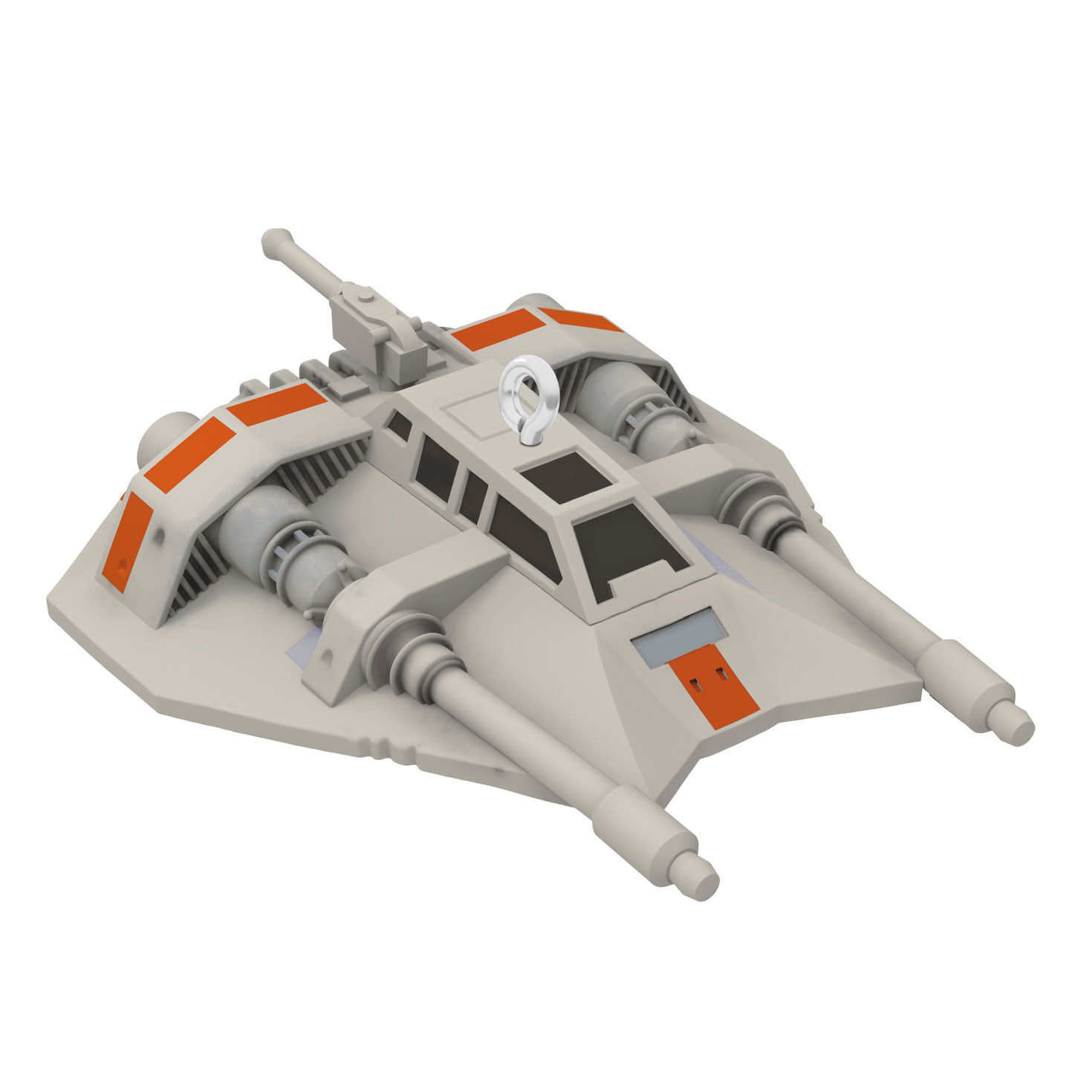 Mini Star Wars: The Empire Strikes Back™ Rebel Snowspeeder™ Ornament, 0.25"