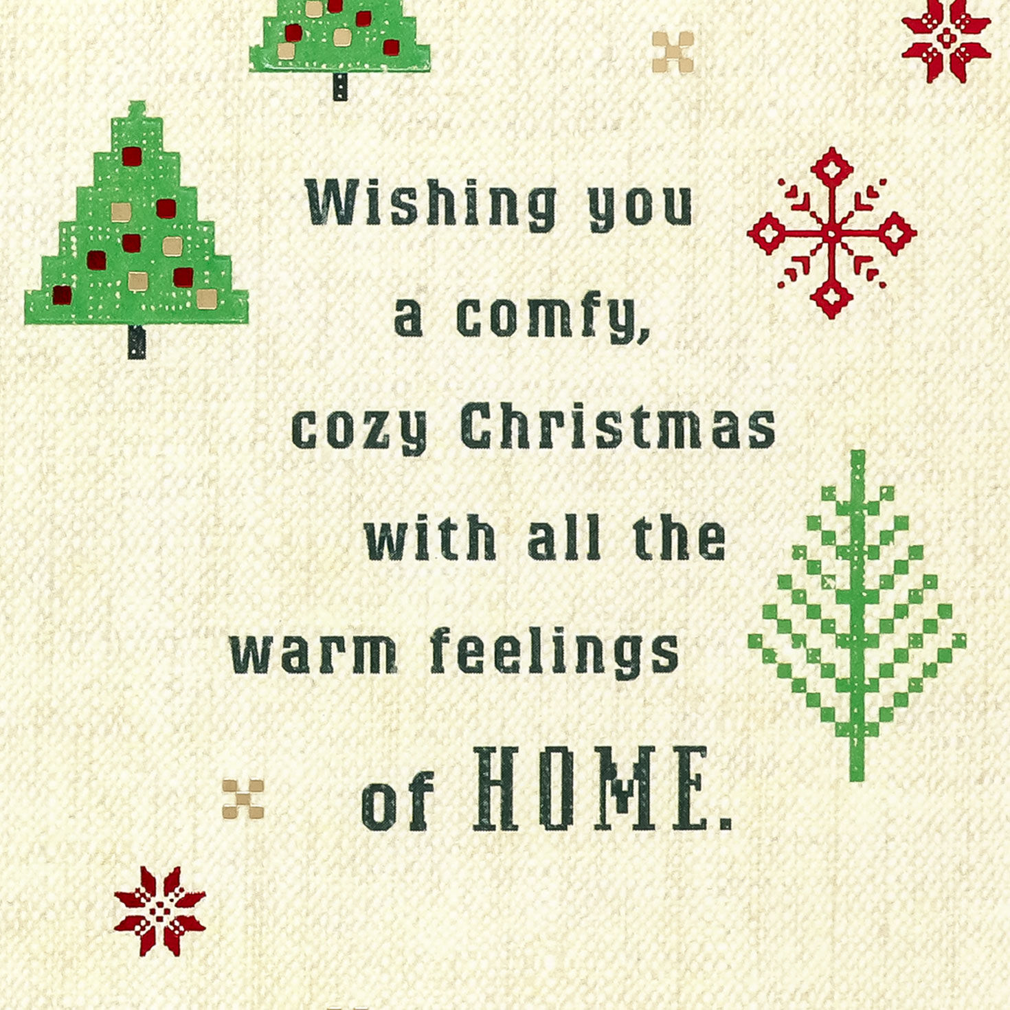 Cross-Stitch Wishes Niece Family Christmas Card Sentiment image number 2