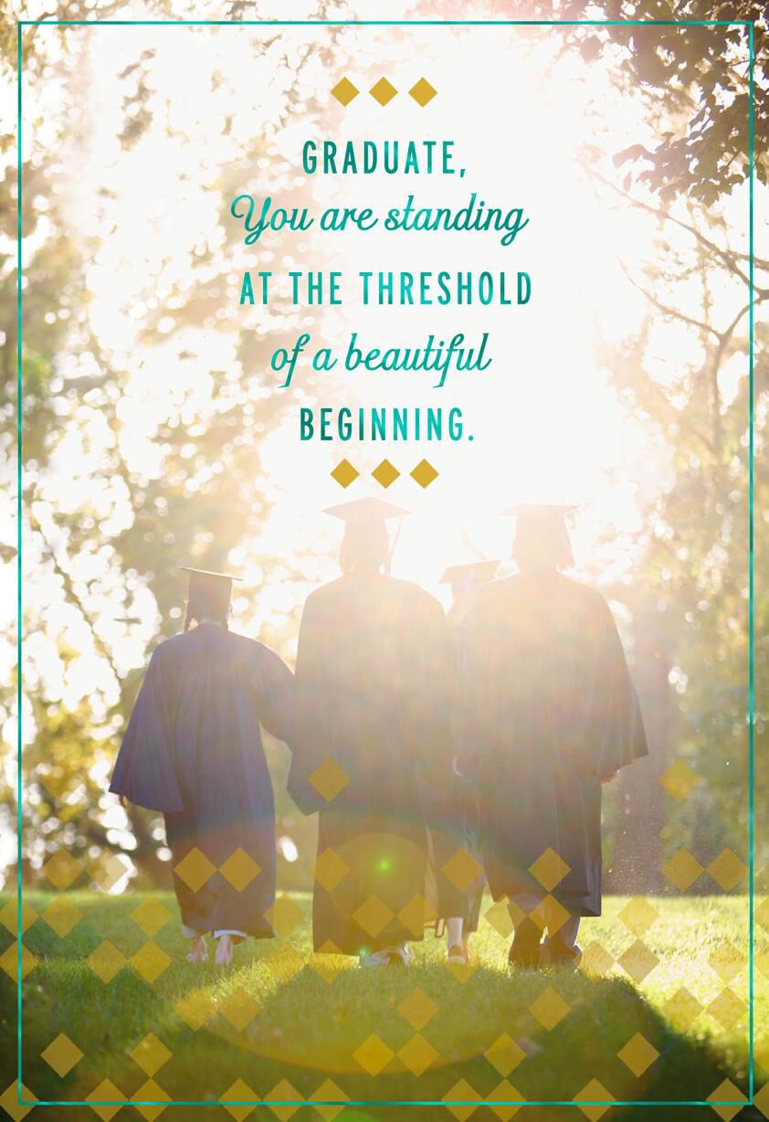 Beautiful Beginning Graduation Card
