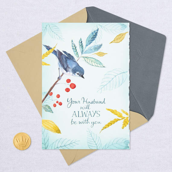 Your Husband Will Always Be With You Sympathy Card, , large image number 6