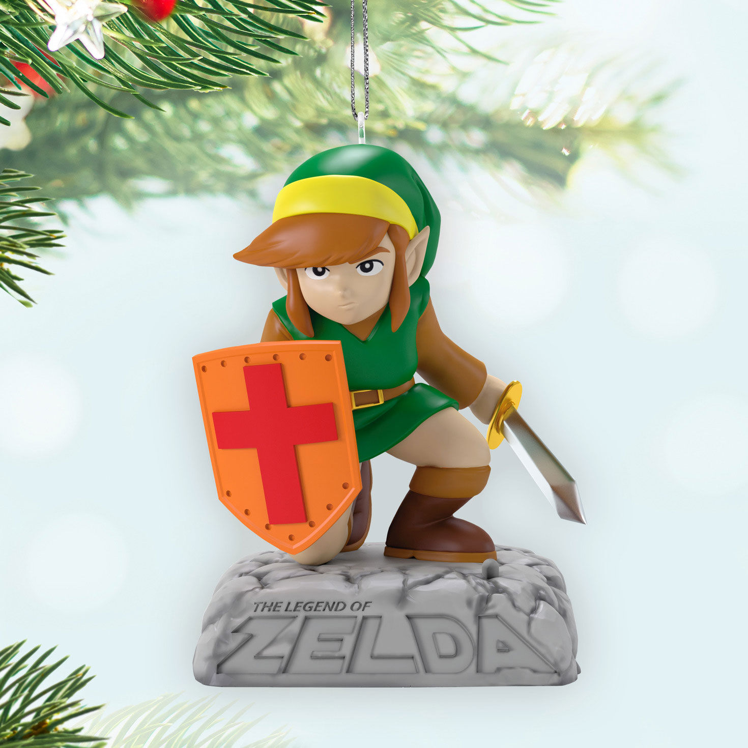The Legend of Zelda Link Keepsake Ornament hanging on tree image number 2