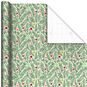 Pine Branches and Dots Holiday Wrapping Paper  image number 1