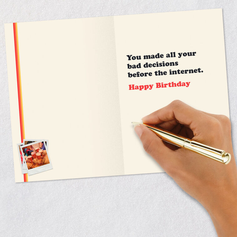 Retro Camera Funny 60th Birthday Card Signing card image number 6