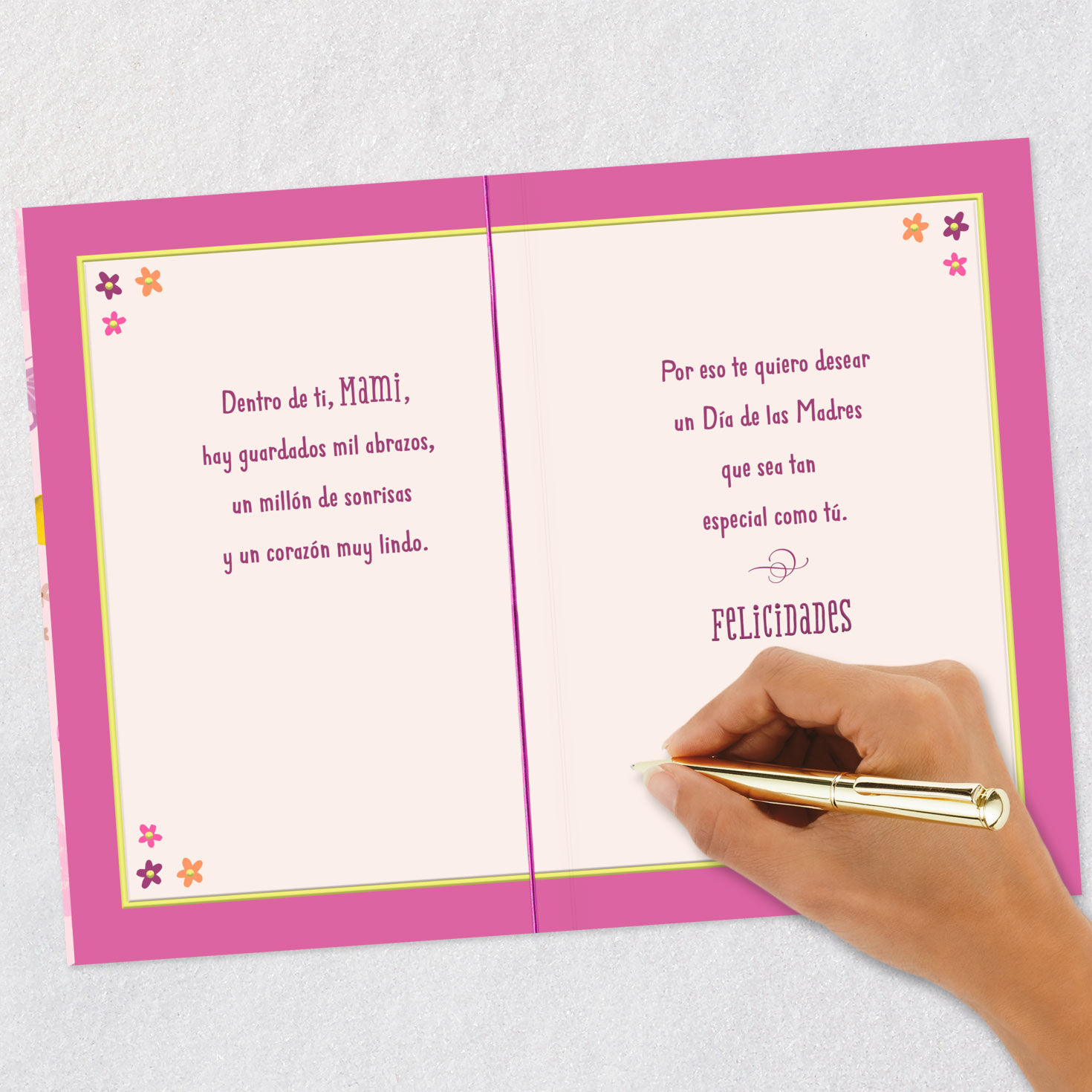Butterflies Spanish-Language Mother's Day Card Signing card image number 7