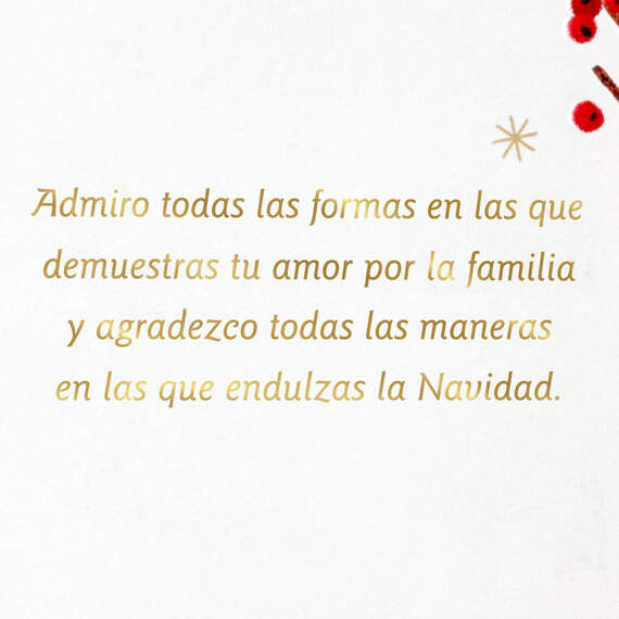 Ways You Show Love Spanish-Language Christmas Card for Grandma, , large image number 3