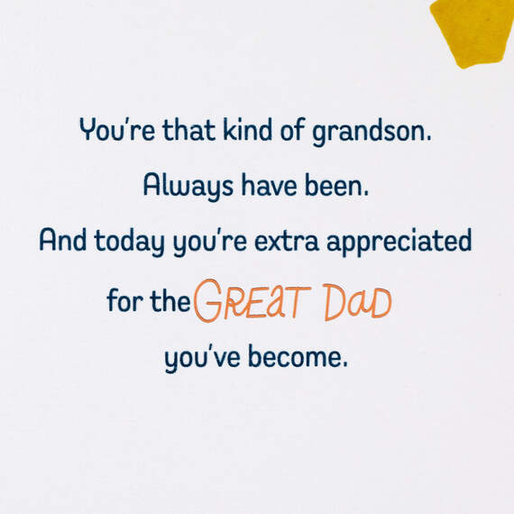 You Make Me Proud Father's Day Card for Grandson, , large image number 2