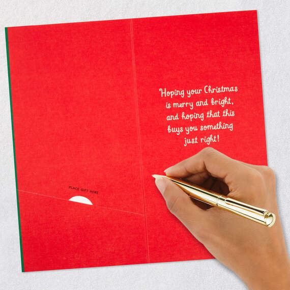 Merry Mod Santa Money Holder Christmas Card, , large image number 7
