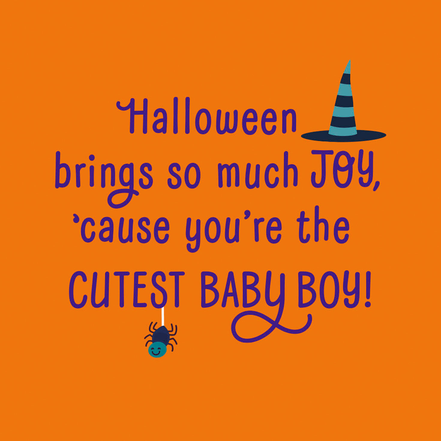 Starry Sky Baby Boy First Halloween Card Sentiment image number 2