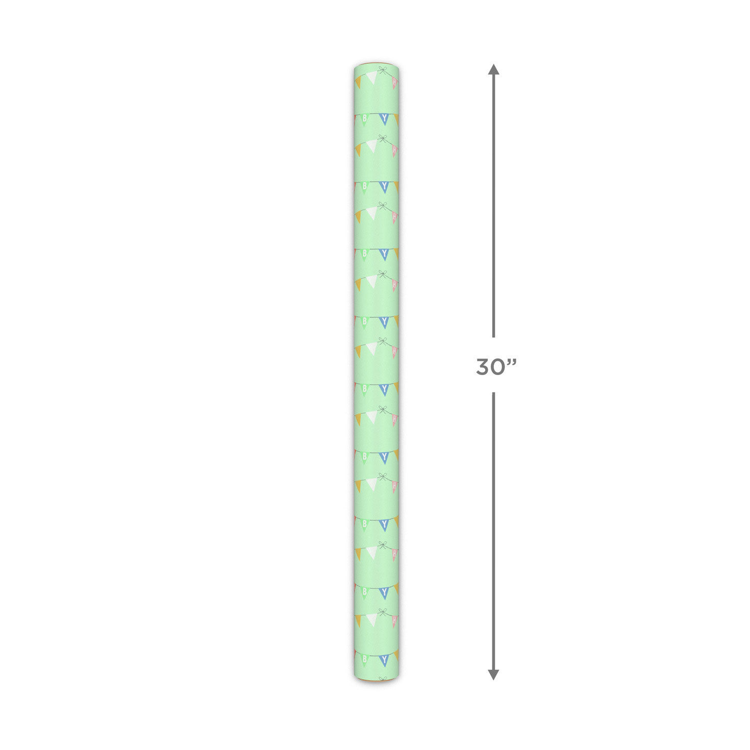 Triangle Bunting New Baby Wrapping Paper Measurement image number 5