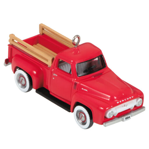 Mini Lil' American Trucks 1954 Mercury M-100 2023 Metal Ornament, 0.75", 
